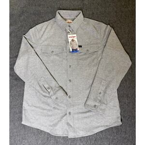 Wrangler Flannel Knit Long-Sleeve Shirt - L - NWT